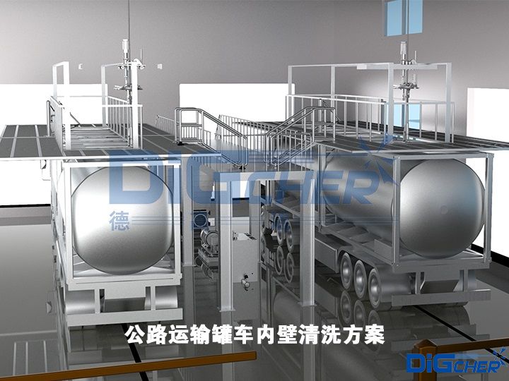 公路運(yùn)輸罐車內(nèi)壁清洗方案